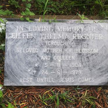 REGNIER Eileen Thelma nee CROUCH 1904-1979