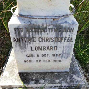 LOMBARD Antonie Christoffel 1885-1960