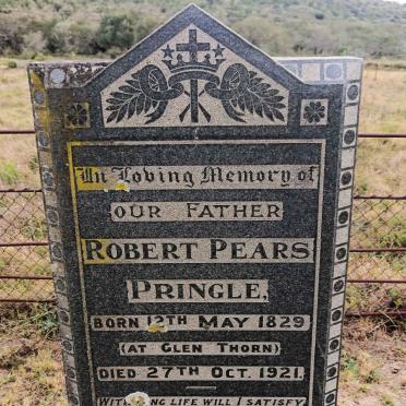 PRINGLE Robert Pears 1829-1921