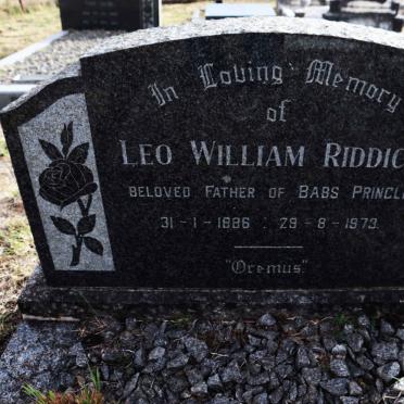 RIDDICK Leo William 1886-1973