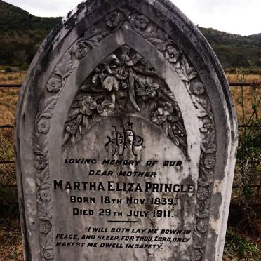 PRINGLE Martha Eliza 1839-1911