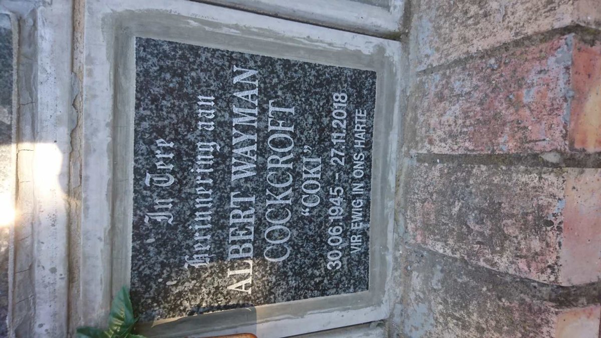 COCKCROFT Albert Wayman 1945-2018
