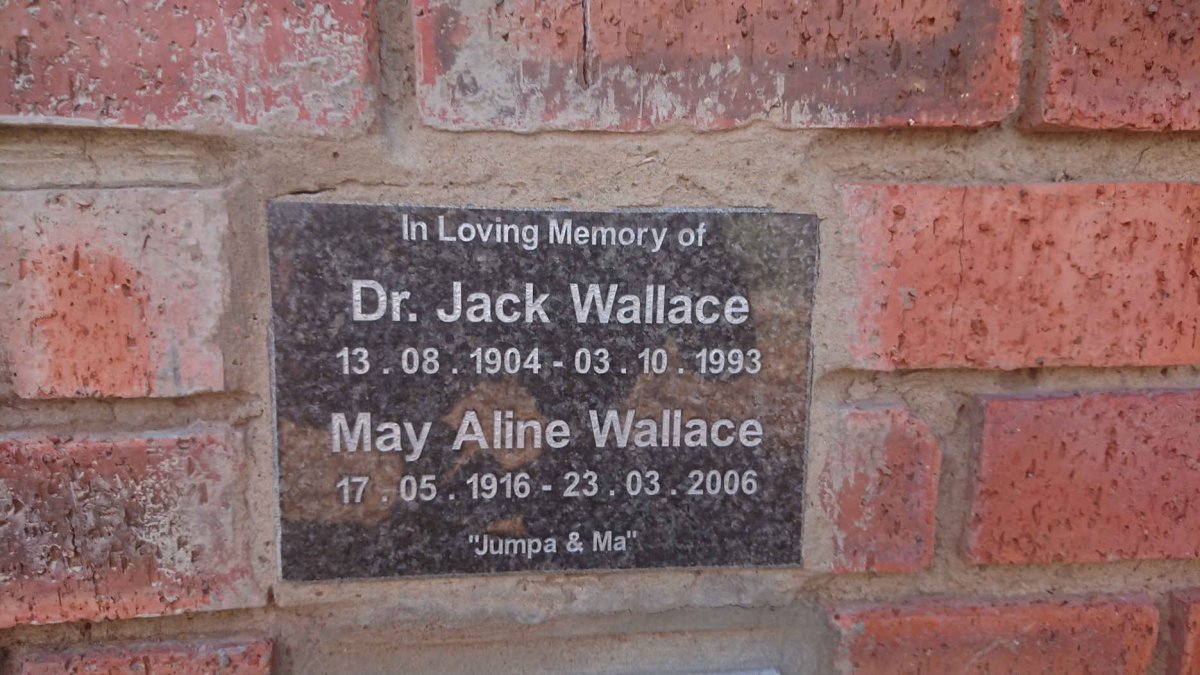 WALLACE Jack 1904-1993 &amp; May Aline 1916-2006