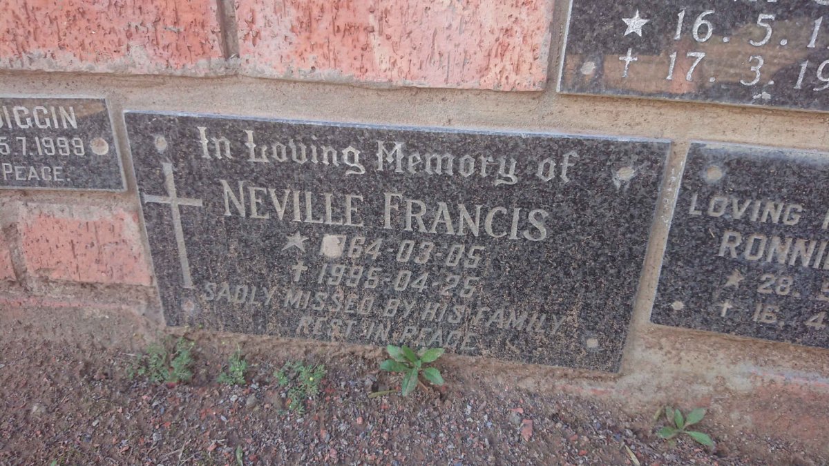 FRANCIS Neville 1964-1995