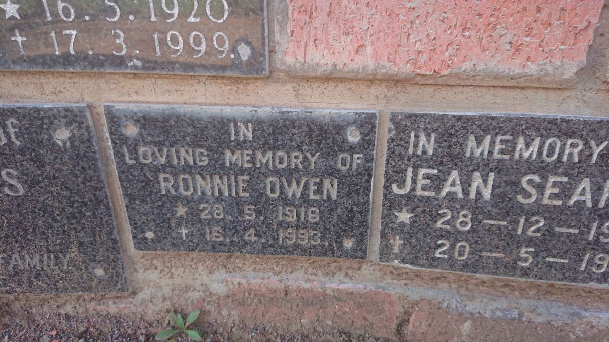 OWEN Ronnie 1916-1993