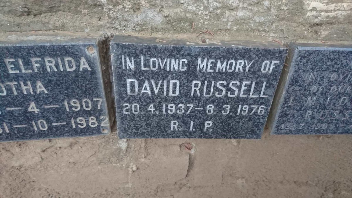 RUSSELL David 1937-1976