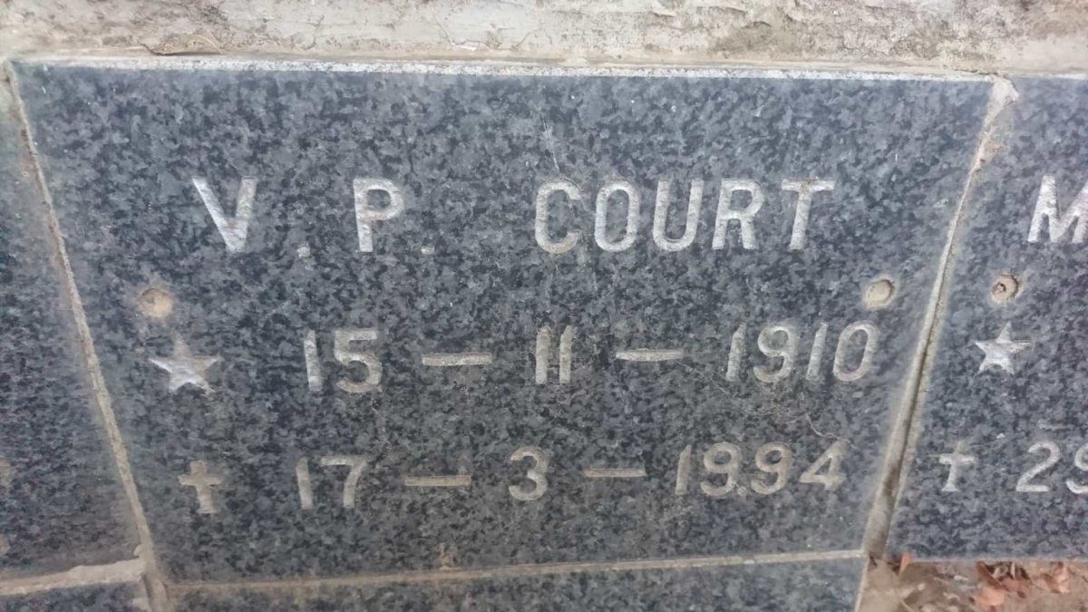 COURT V.P. 1910-1994