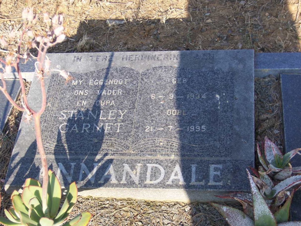 ANNANDALE Stanley Garnet 1934-1995