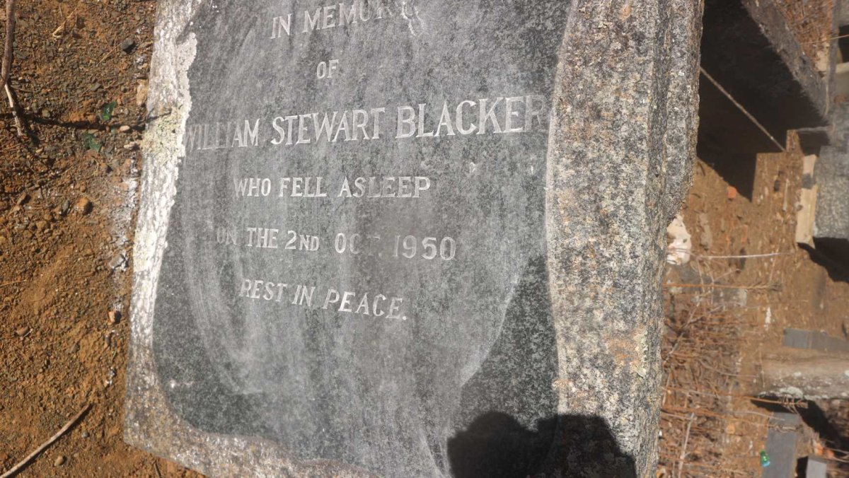 BLACKER William Stewart -1950