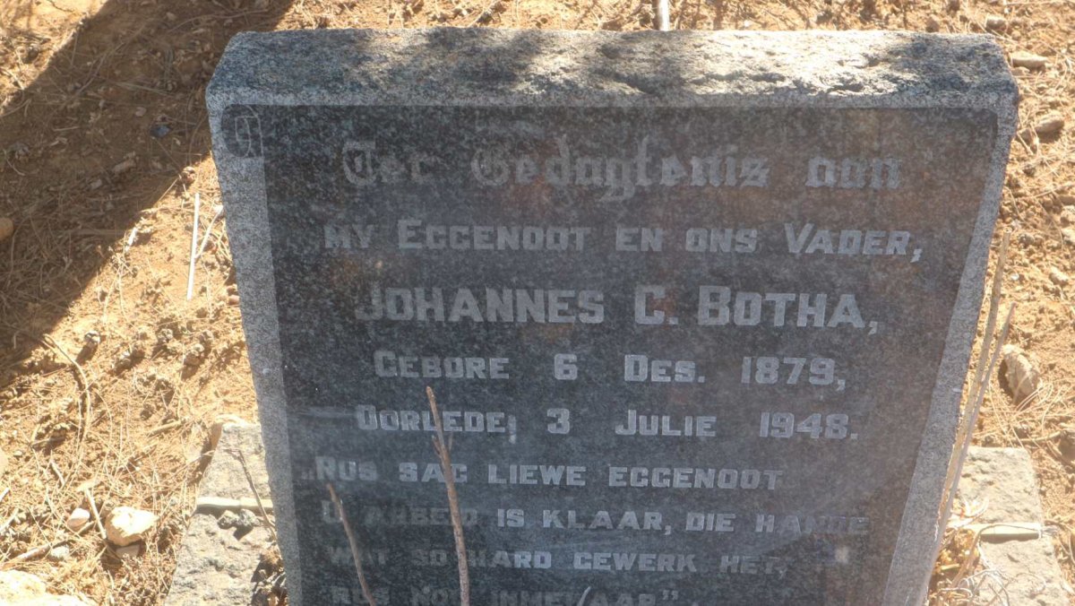 BOTHA Johannes C. 1879-1948