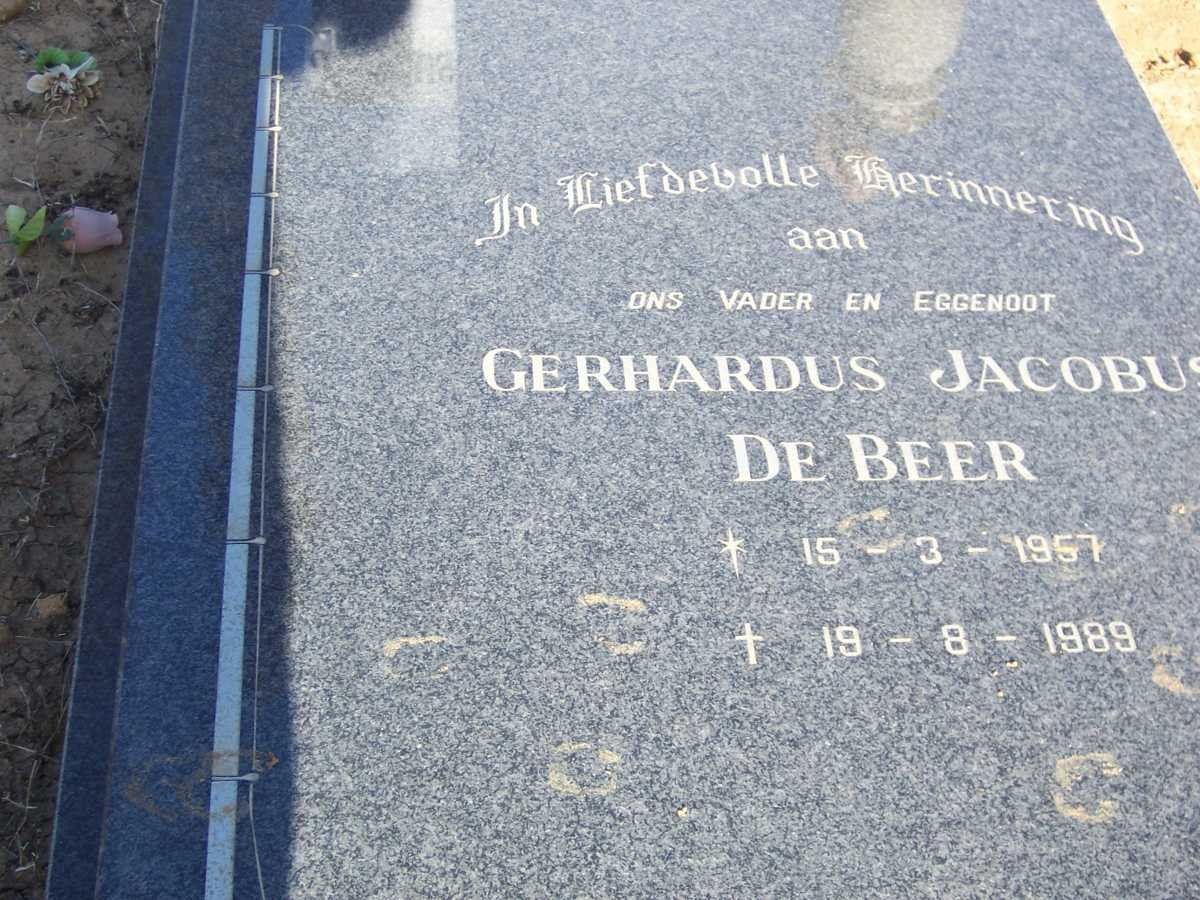 BEER Gerhardus Jacobus, de 1957-1989