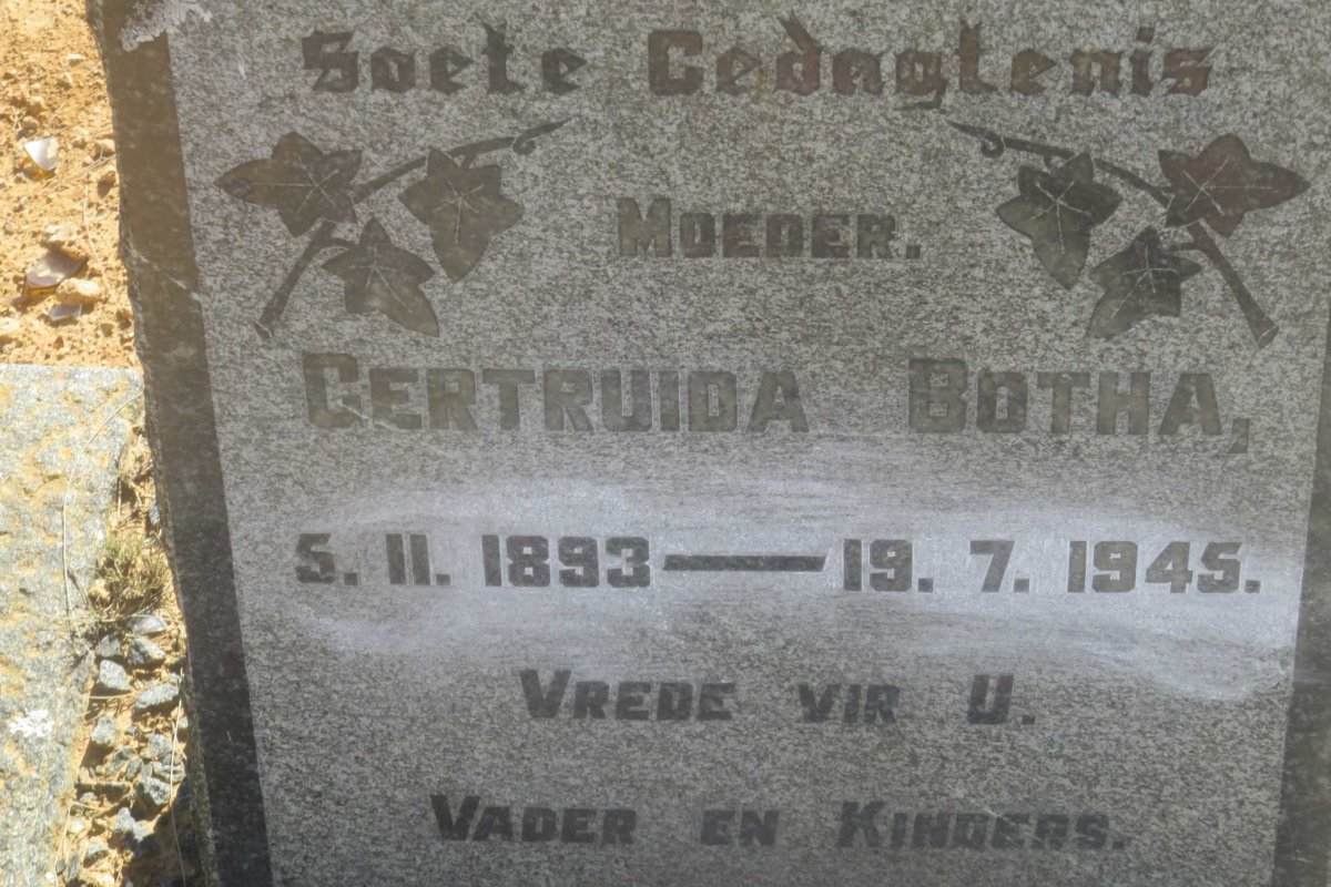 BOTHA Gertruida 1893-1945