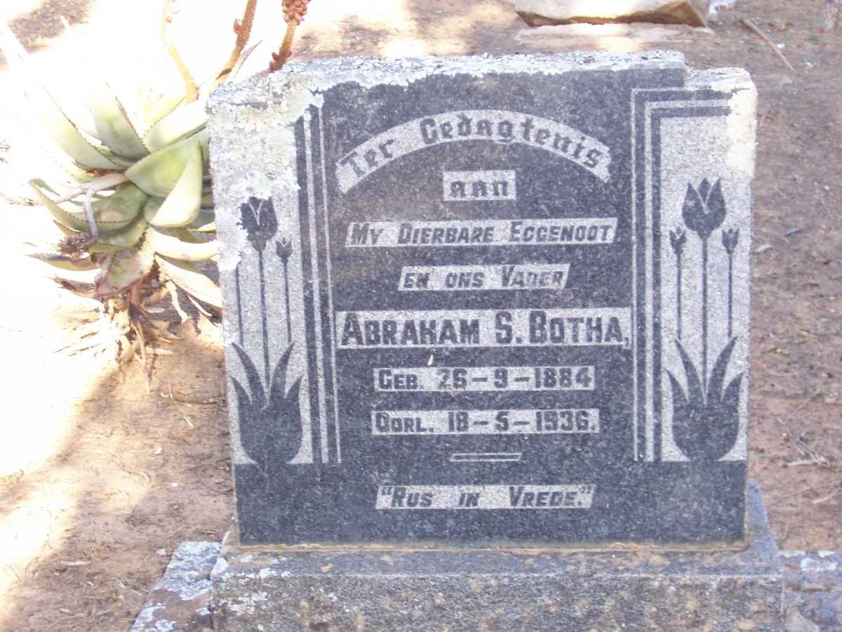 BOTHA Abraham S. 1884-1936