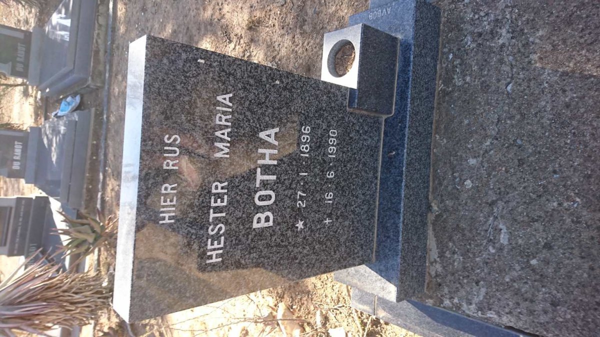 BOTHA Hester Maria 1896-1990