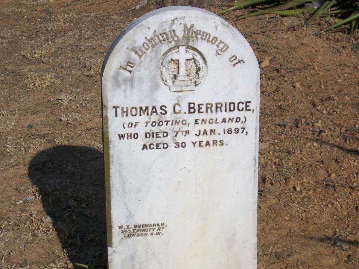 BERRIDGE Thomas G. -1897