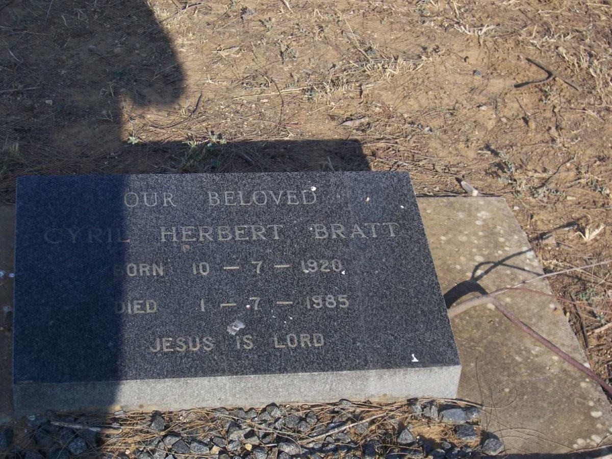 BRATT Cyril Herbert 1920-1985