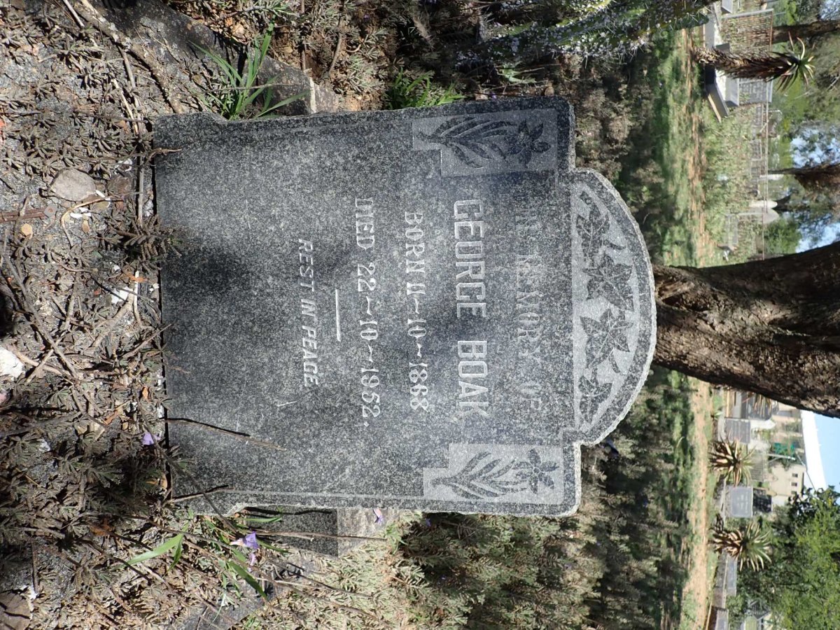 BOAK George 1868-1952