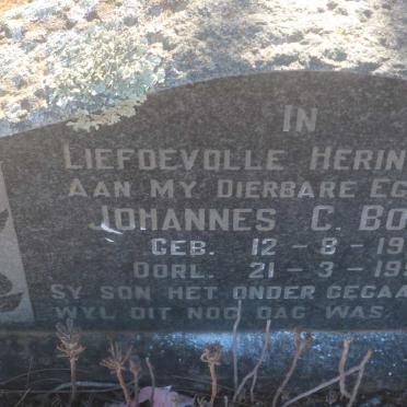 BOTHA Johannes C. 1911-1958