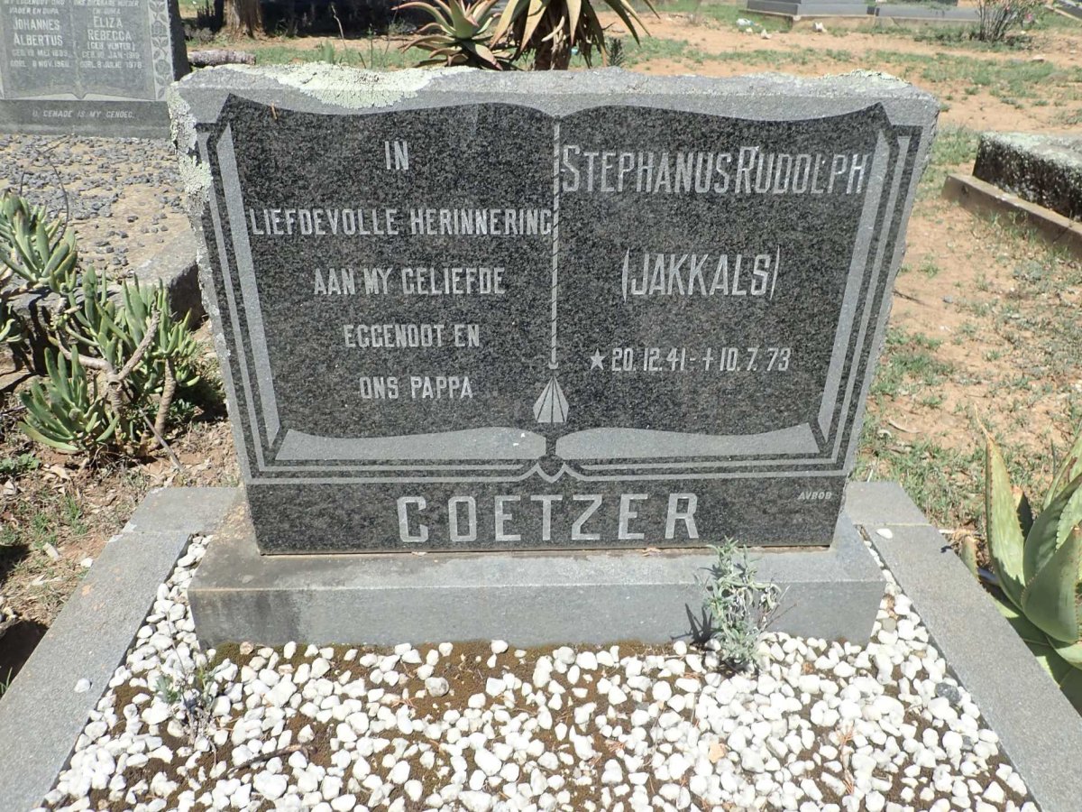 COETZER Stephanus Rudolph 1941-1973