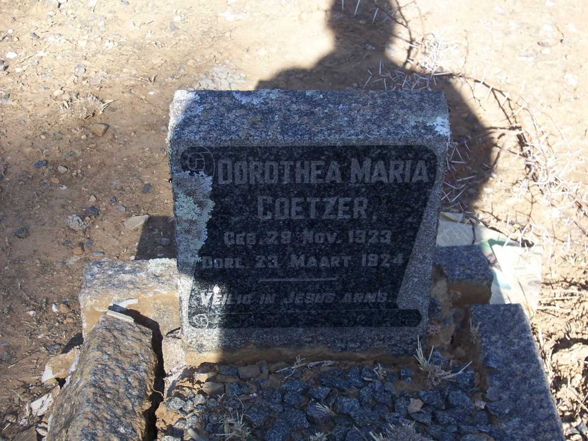 COETZER Dorothea Maria 1923-1924