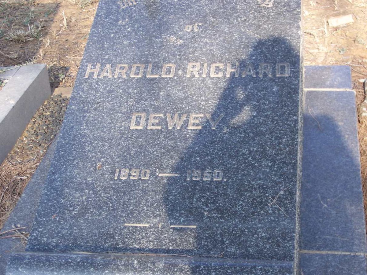 DEWEY Harold Richard 1890-1950