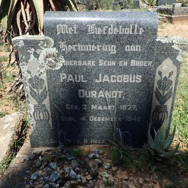 DURANDT Paul Jacobus 1927-1948