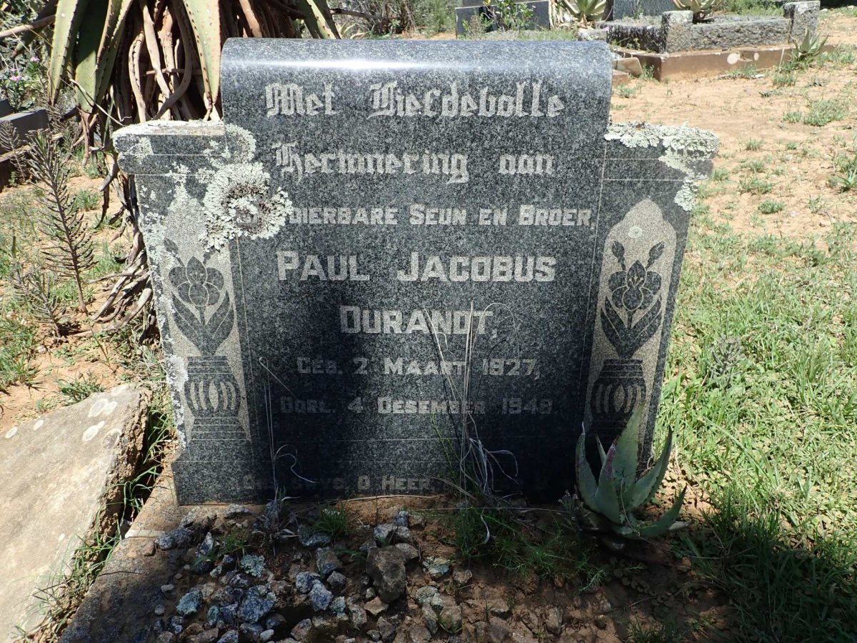 DURANDT Paul Jacobus 1927-1948