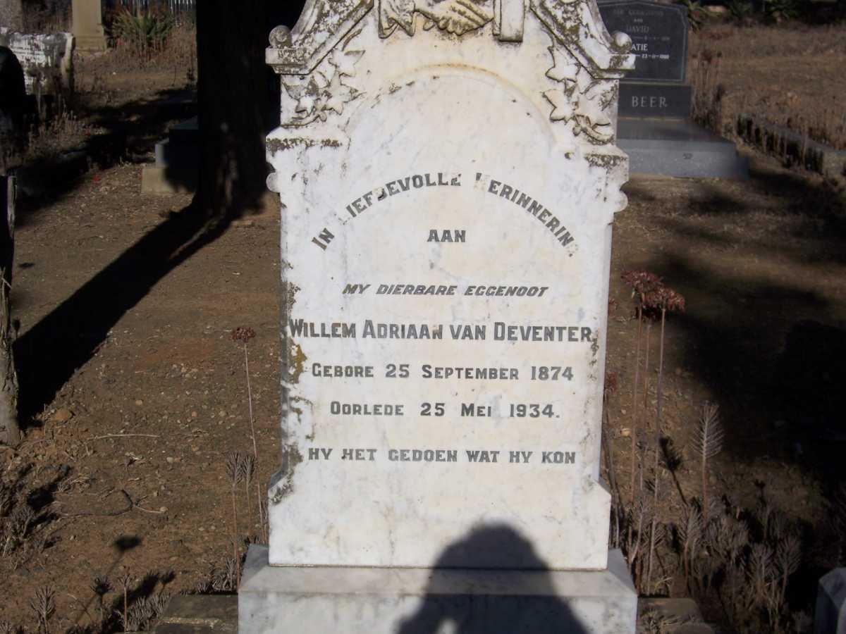 DEVENTER Willem Adriaan, van 1874-1934