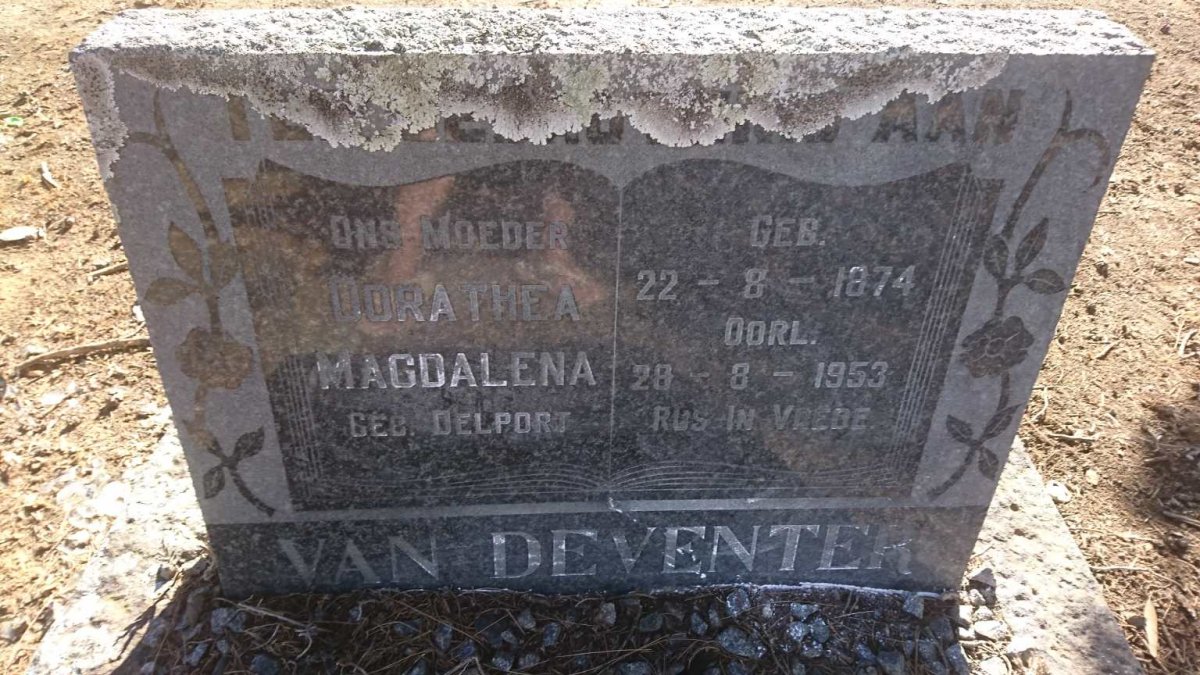 DEVENTER Dorathea Magdalena, van nee DELPORT 1874-1953