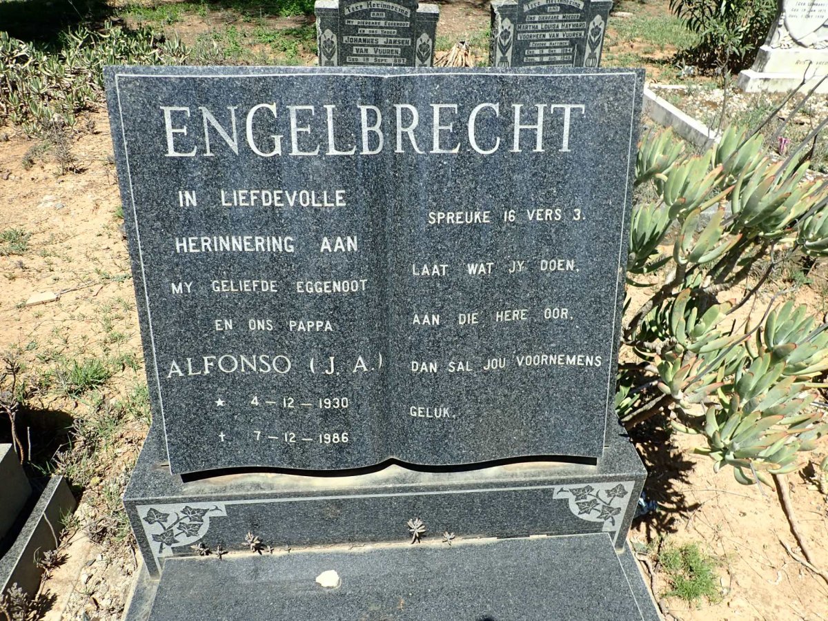 ENGELBRECHT J.A. 1930-1986