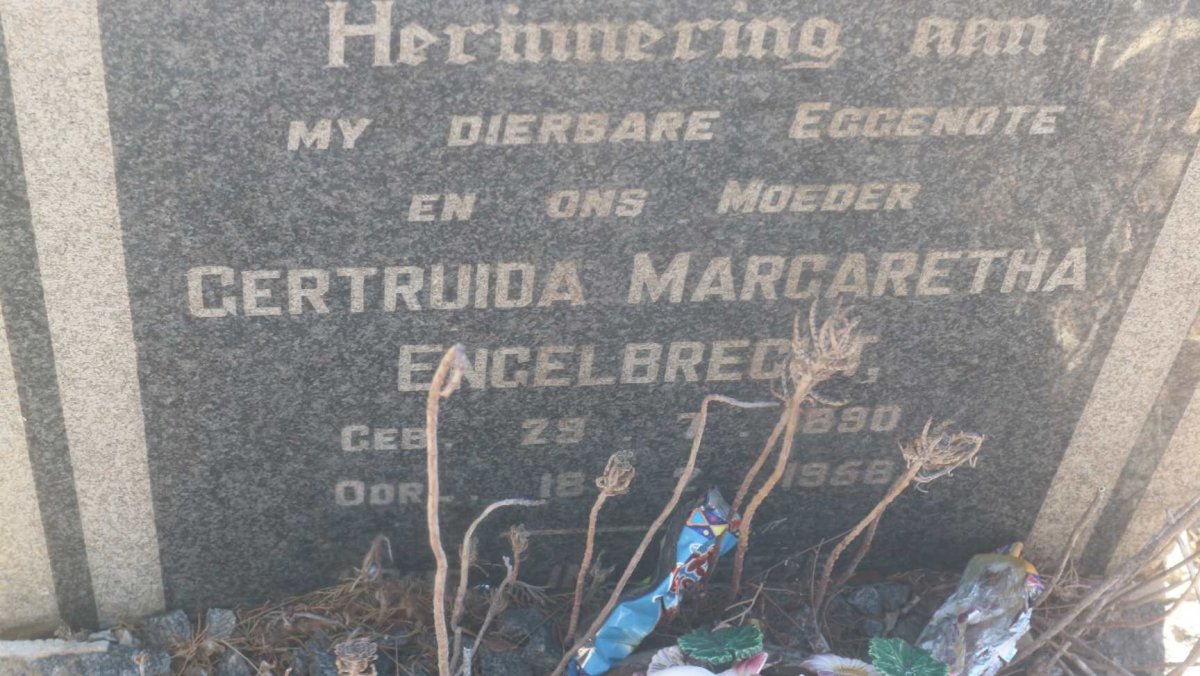 ENGELBRECHT Barend Jacobus 1888-1971 &amp; Gertruida Margaretha 1890-1958