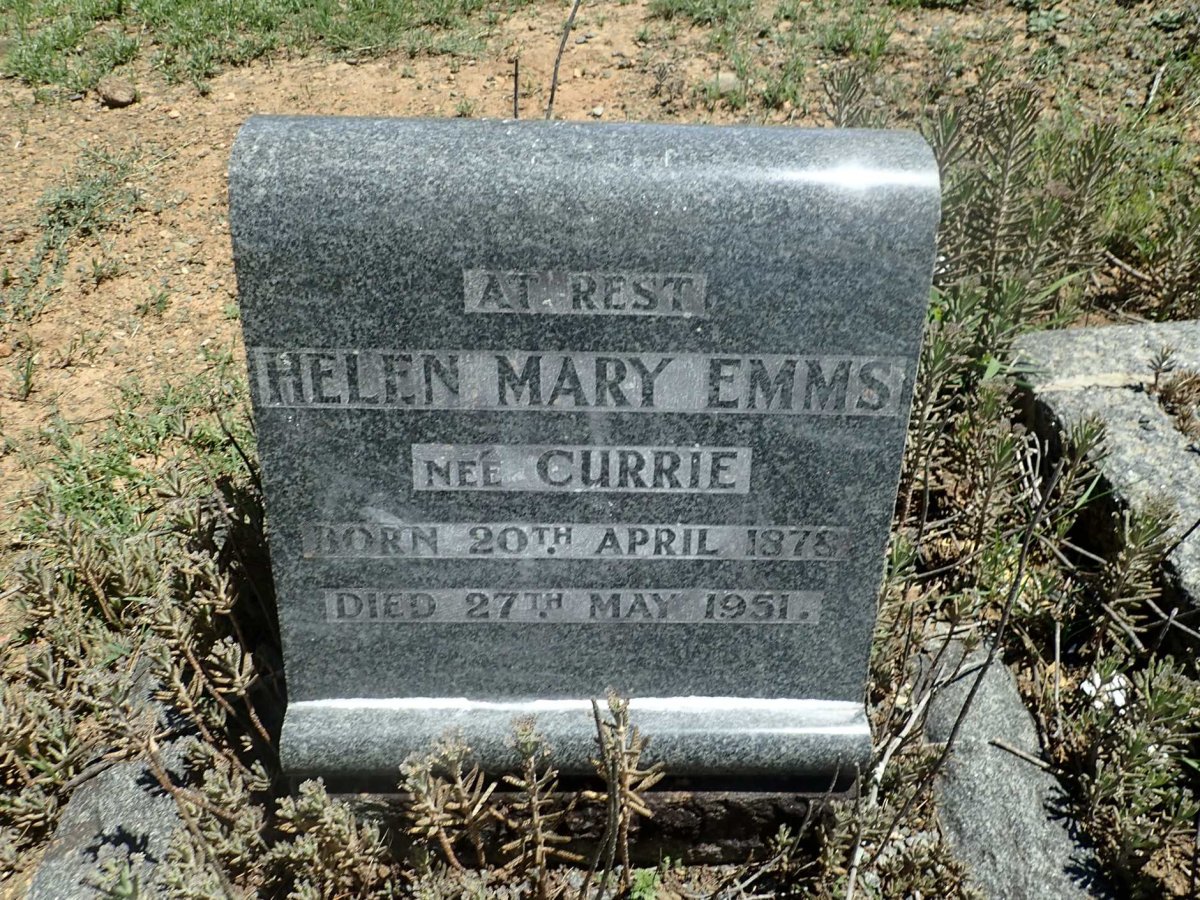 EMMS Helen Mary nee CURRY 1878-1951