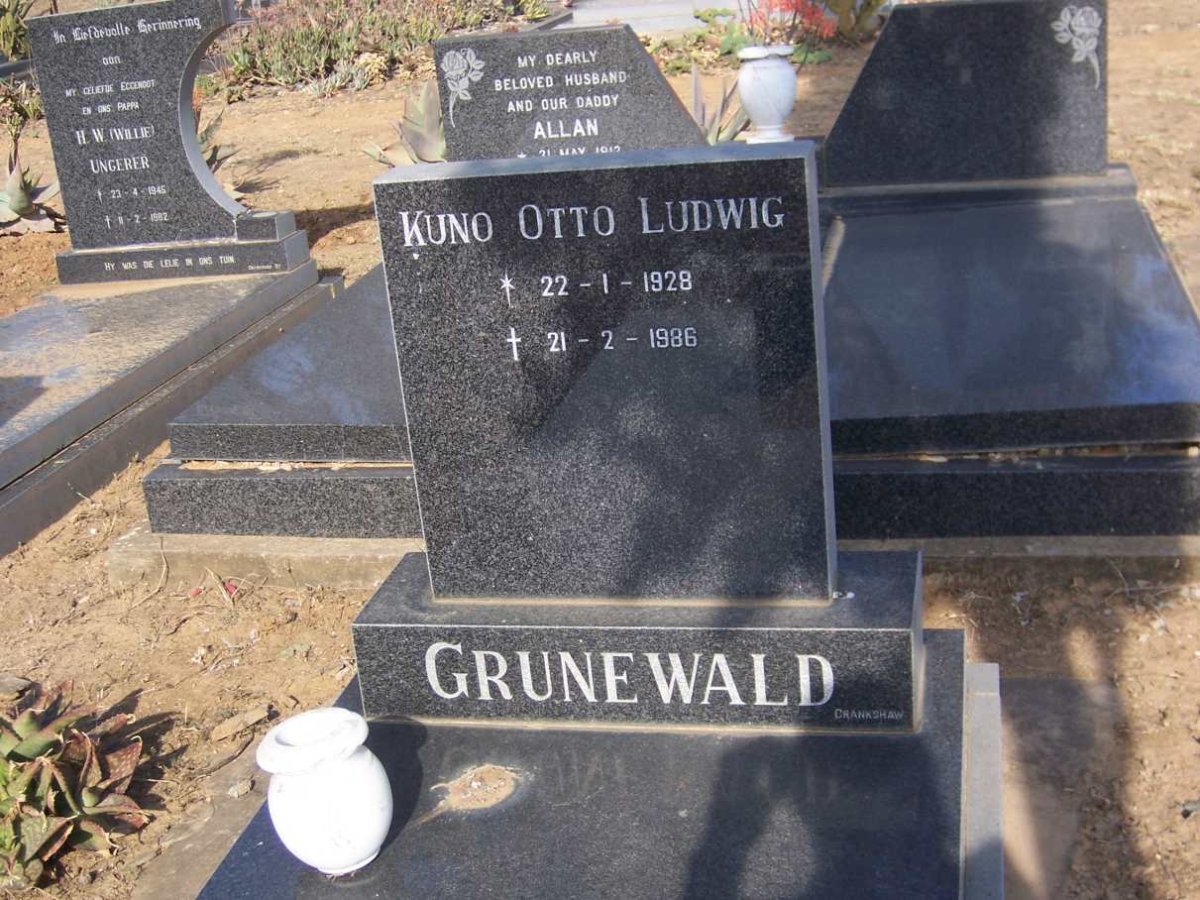 GRUNEWALD Kuno Otto Ludwig 1928-1986