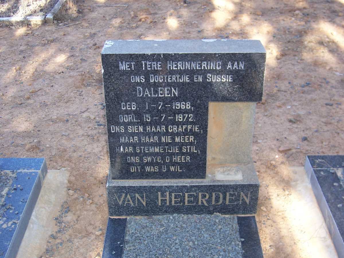 HEERDEN Daleen, van 1968-1972