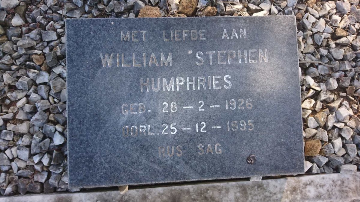 HUMPHRIES William Stephen 1926-1995