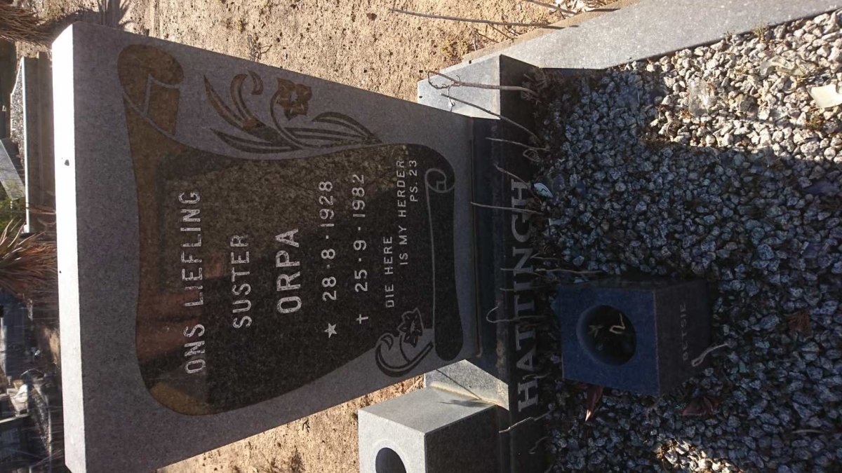 HATTINGH Orpa 1928-1982