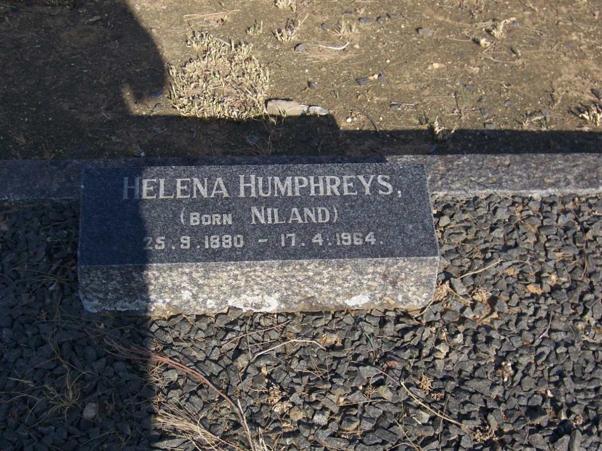 HUMPHREYS Helena nee NILAND 1880-1964
