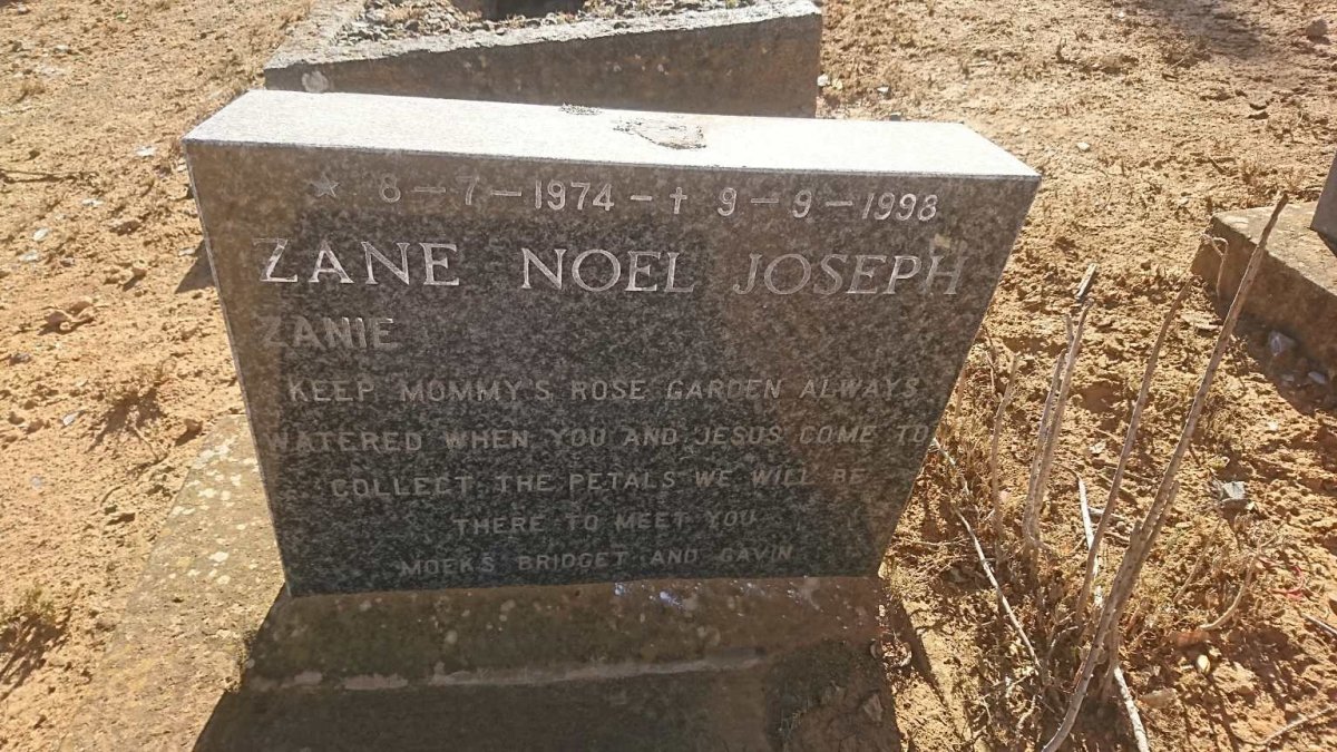 JOSEPH Zane Noel 1974-1998