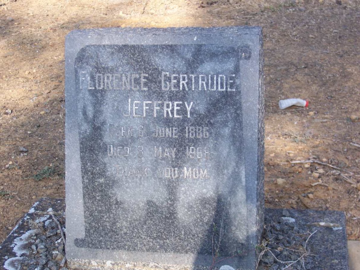 JEFFREY Florence Gertrude 1886-1968