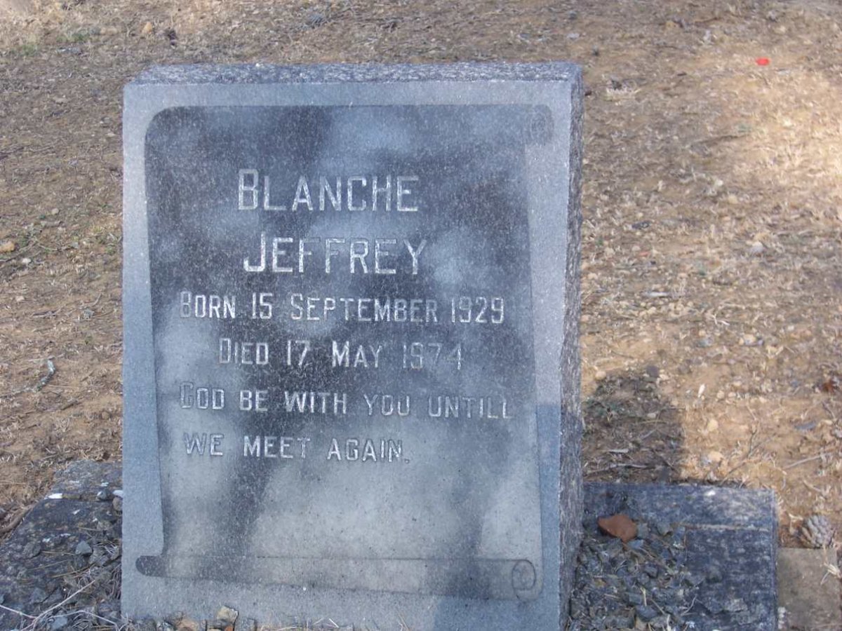 JEFFREY Blanche 1929-1974