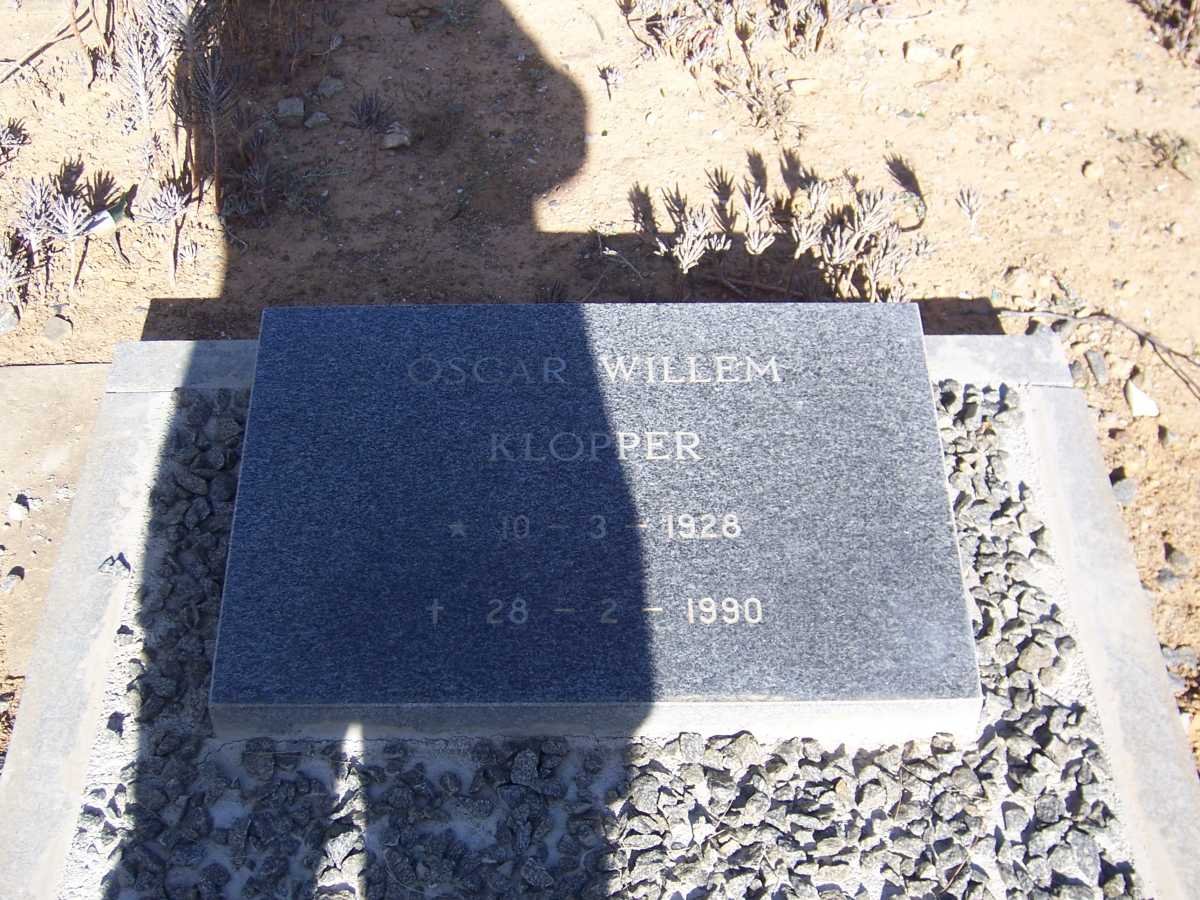 KLOPPER Oscar Willem 1928-1990