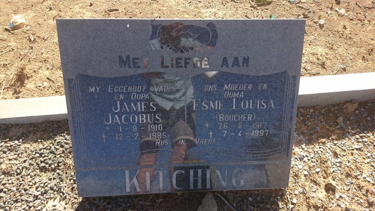 KITCHING James Jacobus 1910-1985 &amp; Esme Louisa BOUCHER 1917-1997