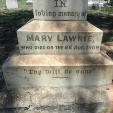 LAWRIE Mary -1909