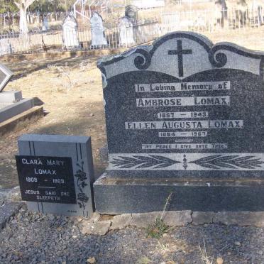 LOMAX Ambrose 1867-1943 &amp; Ellen Augusta 1884-1967