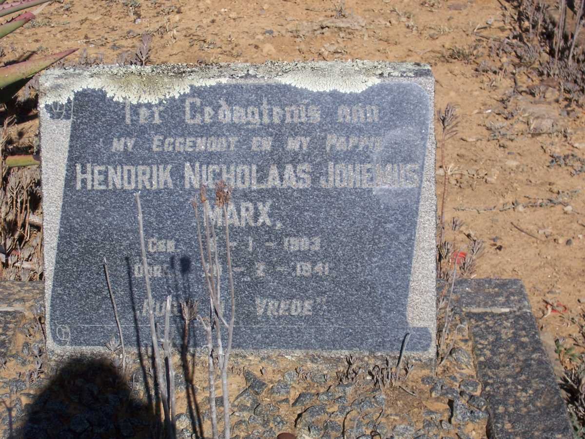 MARX Hendrik Nicolaas Johemus 1903-1941