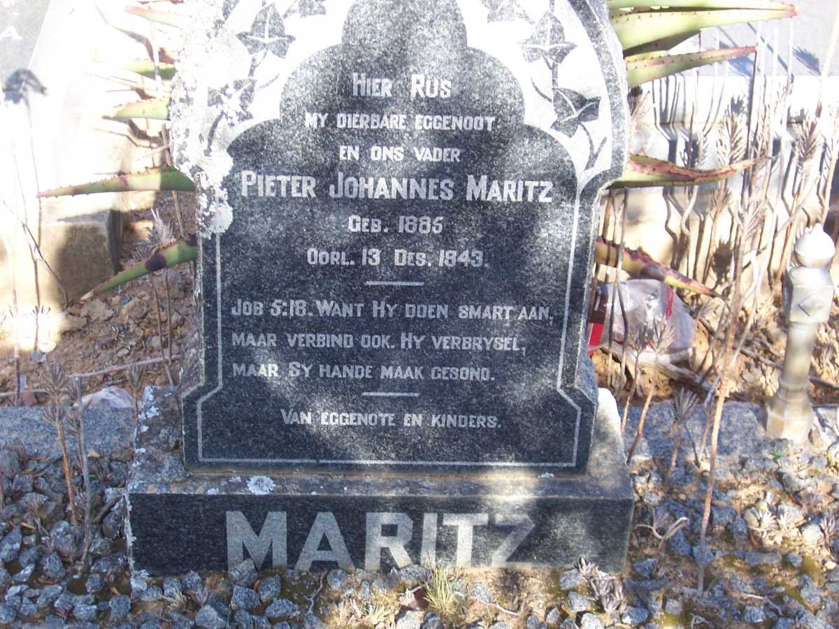MARITZ Pieter Johannes 1885-1943