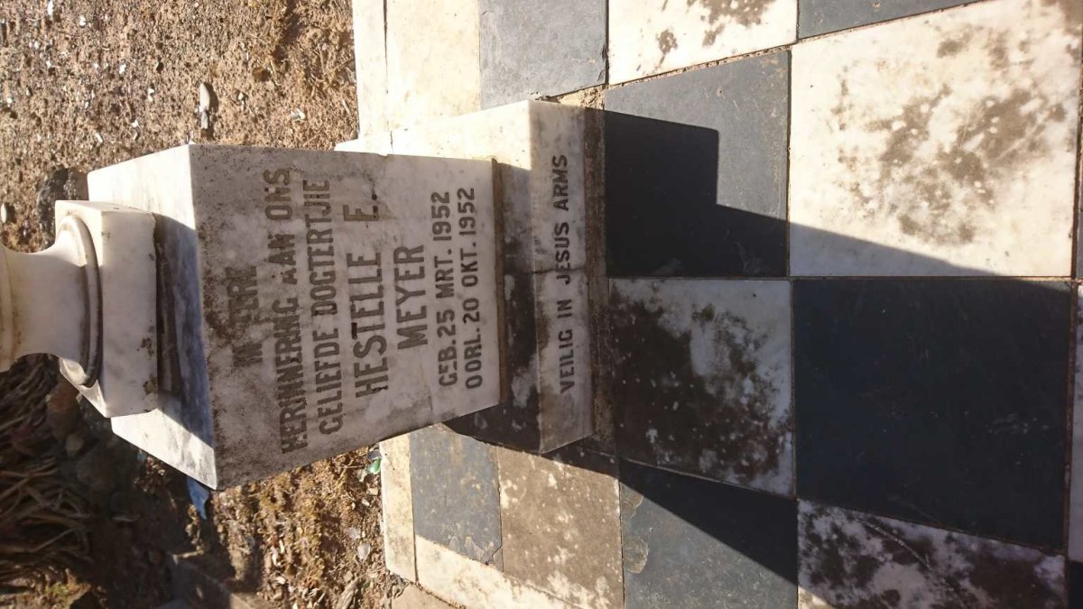MEYER Hestelle E. 1952-1952