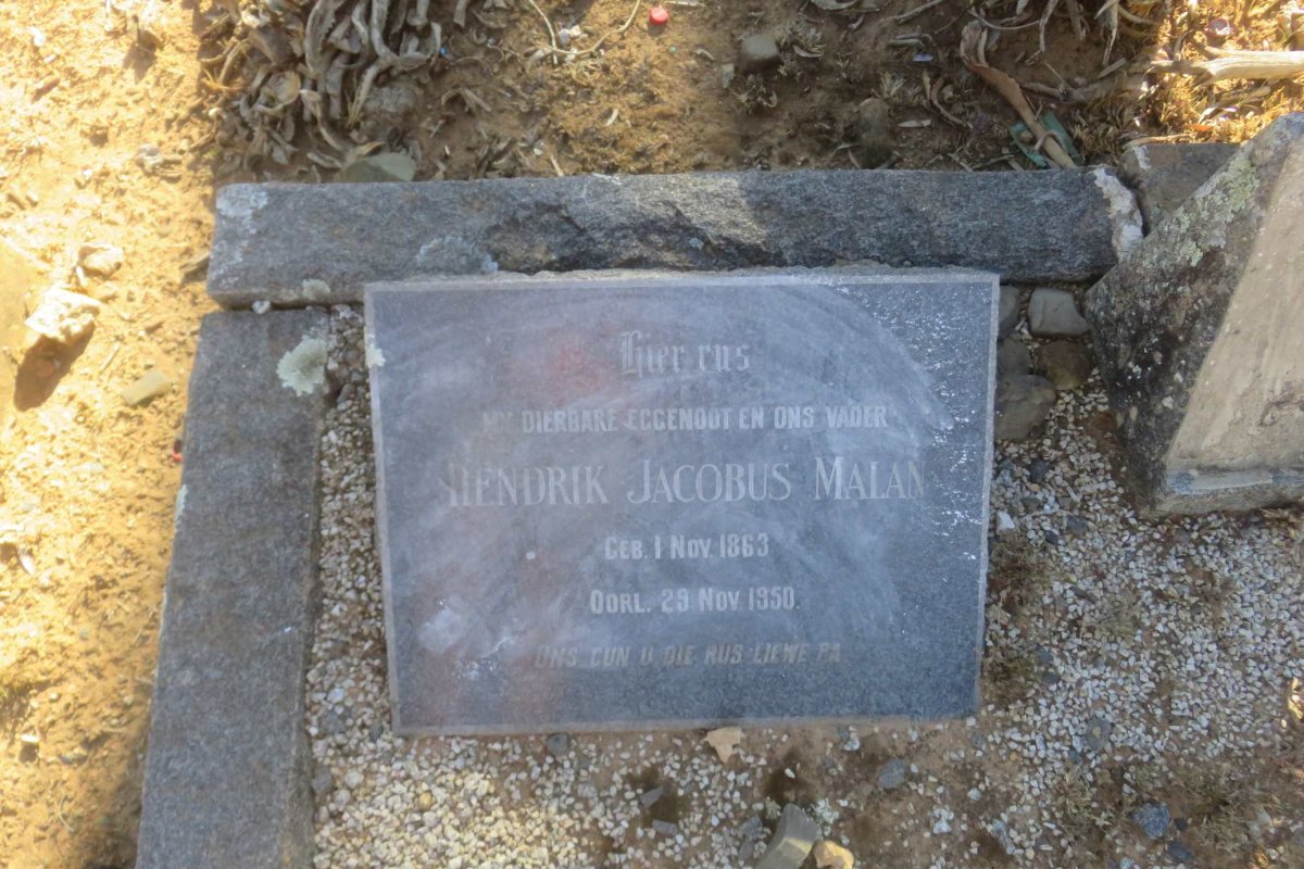 MALAN Hendrik Jacobus 1863-1950 &amp; Martha Jacoba KRUGER 1878-1964