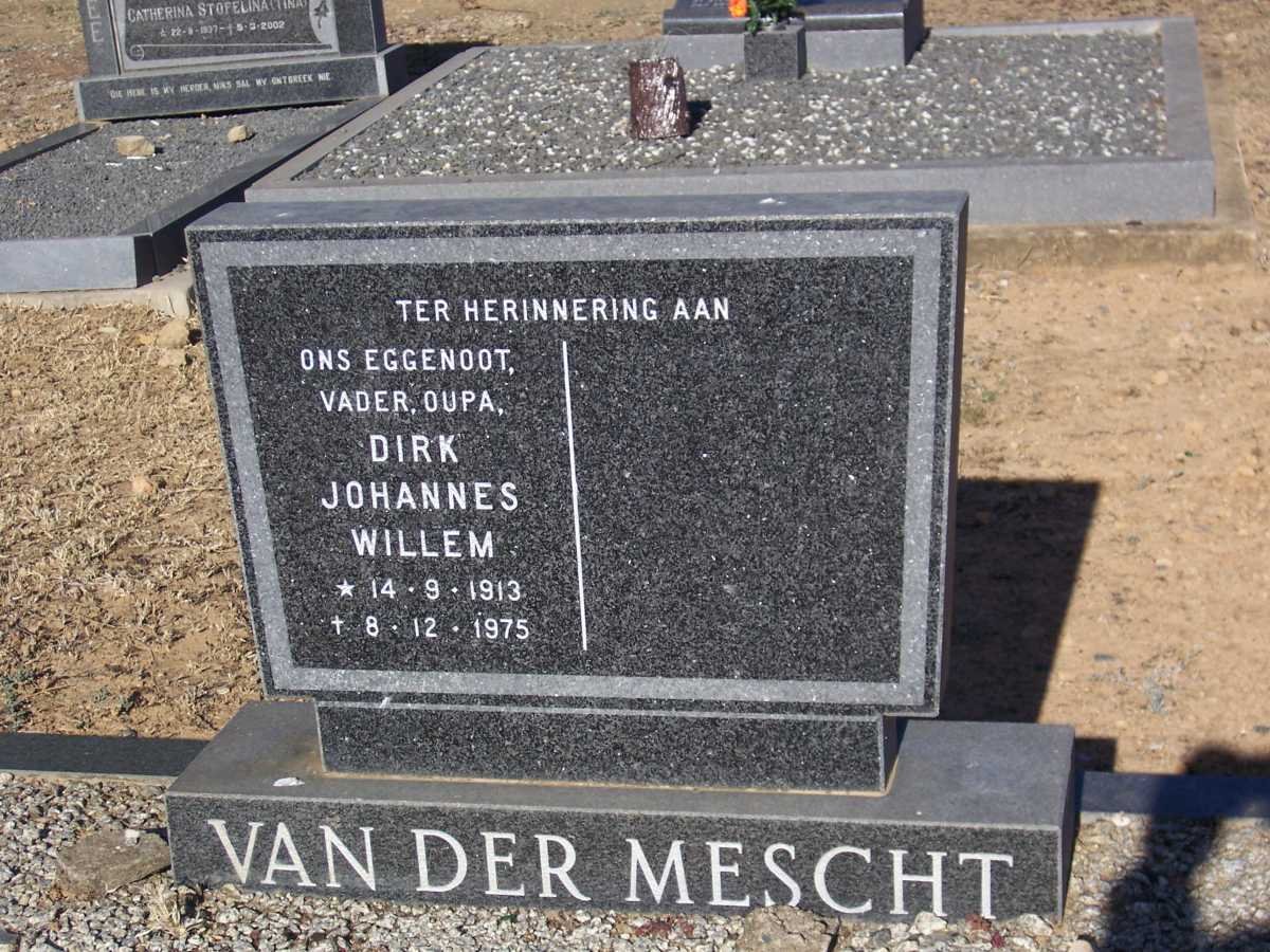 MESCHT Dirk Johannes Willem, van der 1913-1975