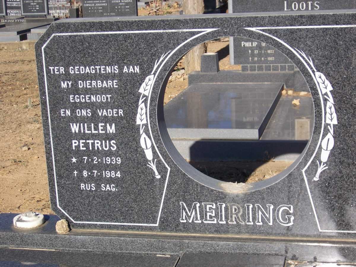 MEIRING Willem Petrus 1939-1984